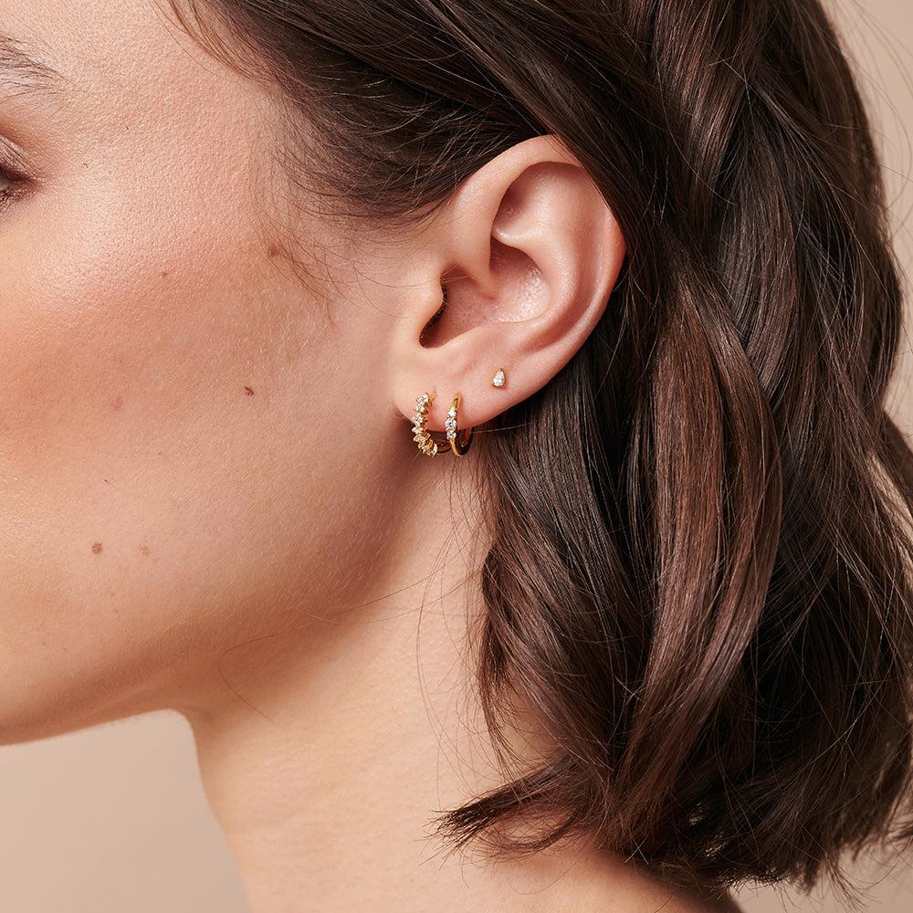 
                  
                    Sima Sterling Silver Studs | 18K Gold
                  
                