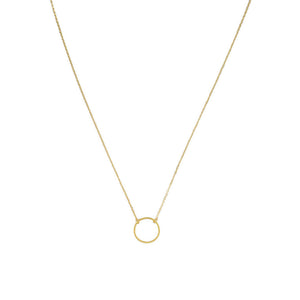 
                  
                    Hollow Circle Necklace - Gold
                  
                