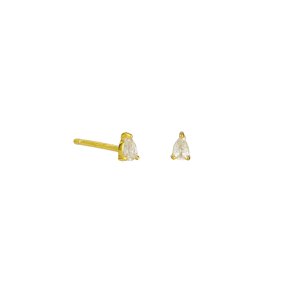 Sima Sterling Silver Studs | 18K Gold