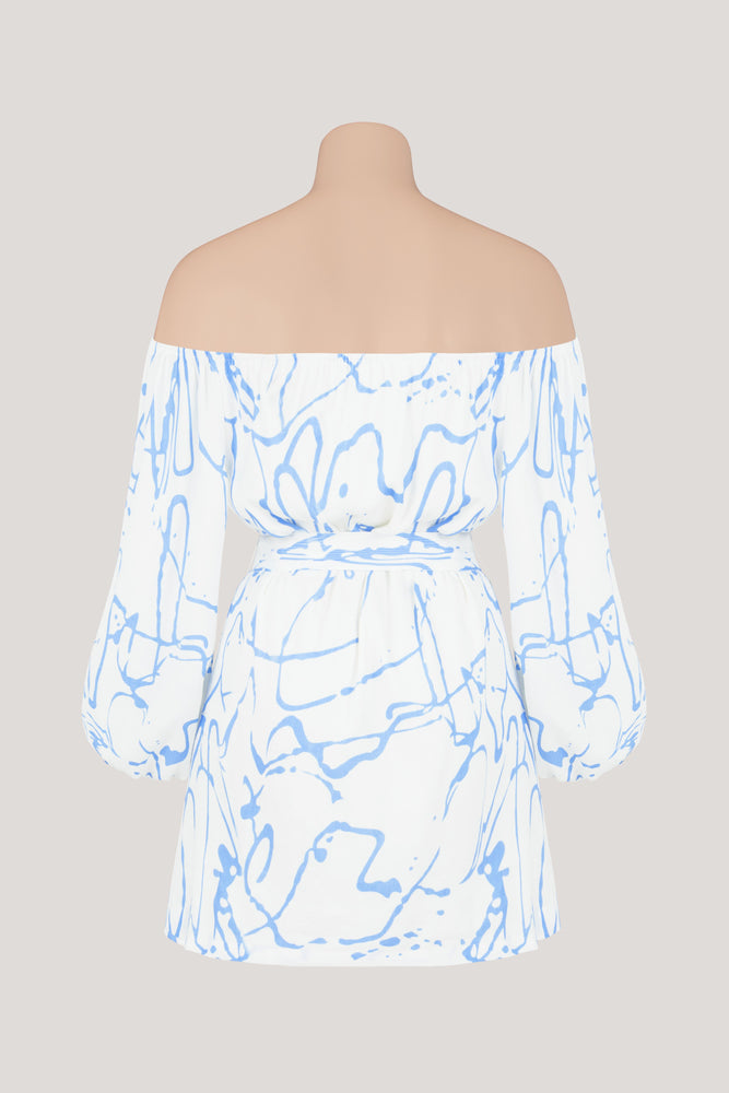 
                  
                    Capri Mini Dress | Blue/White
                  
                