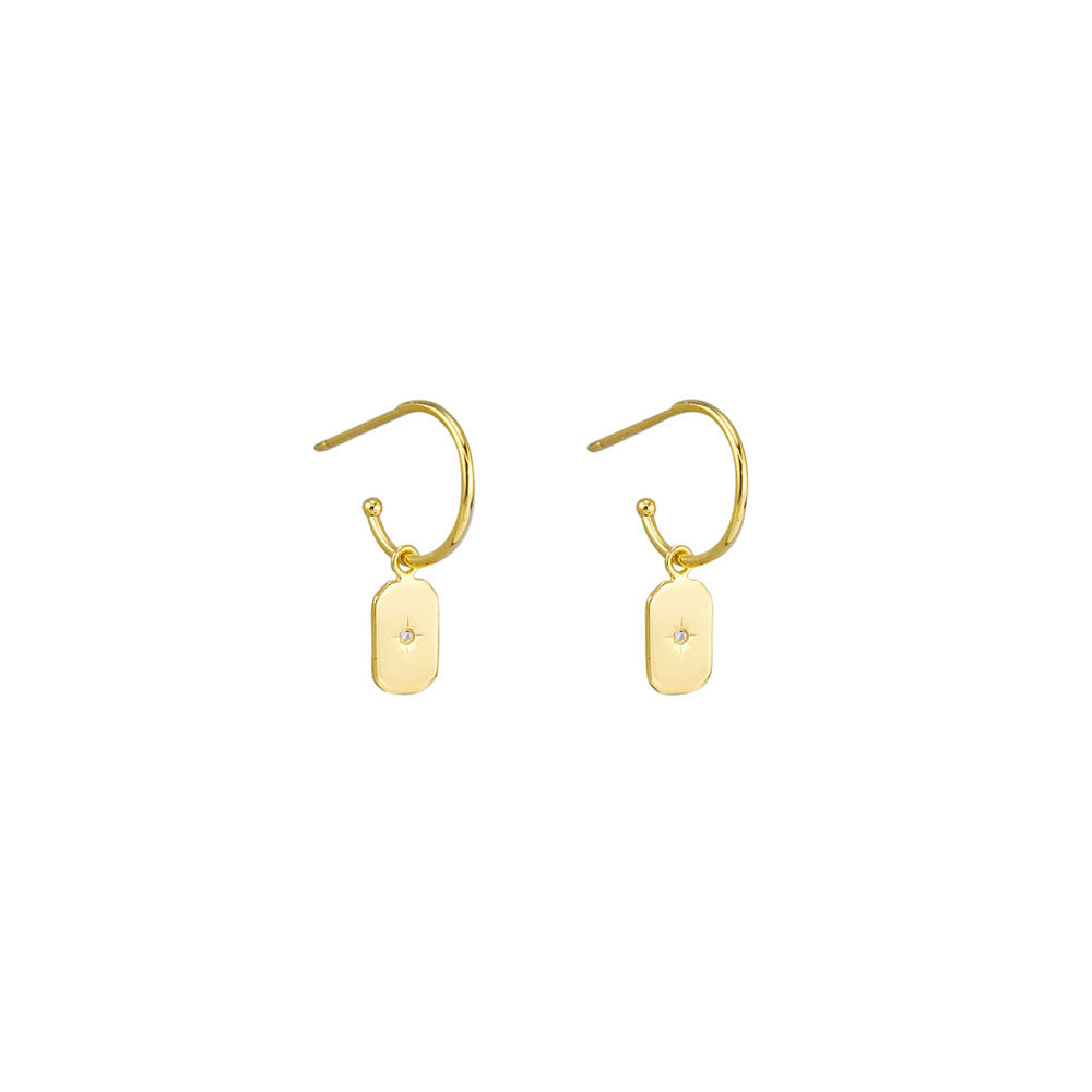 Blake Sterling Silver Earrings | 18K Gold