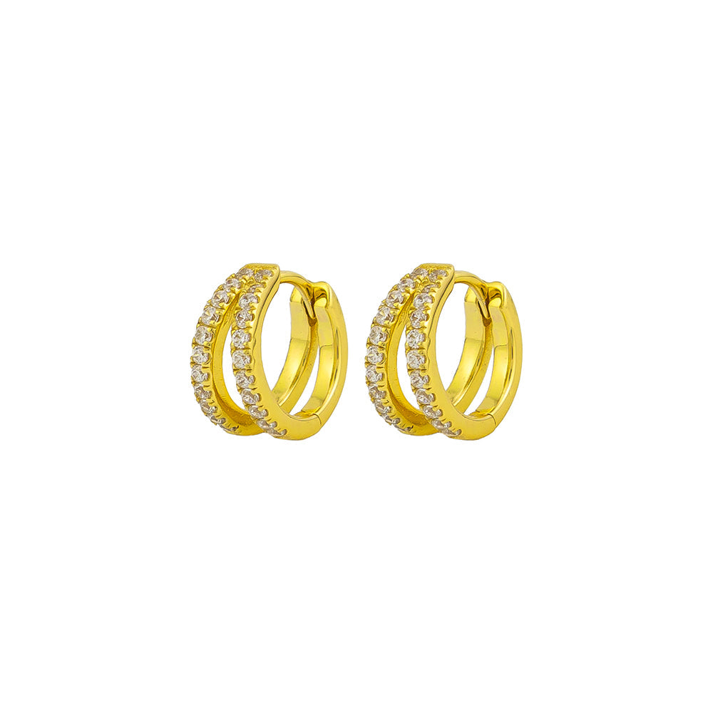 Lulla Sterling Silver Sleepers | 18K Gold