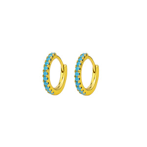 
                  
                    Rayna Sterling Silver Sleepers | 18K Gold - Turquoise
                  
                