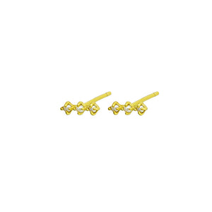 
                  
                    Kinsley Sterling Silver Studs | 18K Gold + Pearl
                  
                