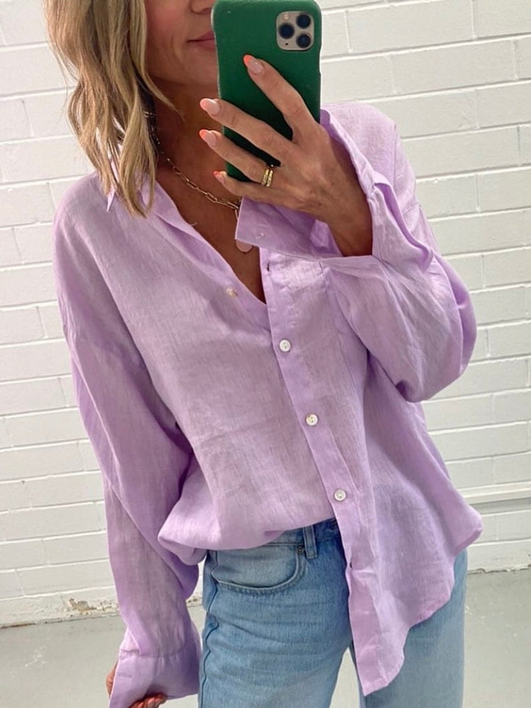 
                  
                    Millie Linen Shirt | Lilac
                  
                