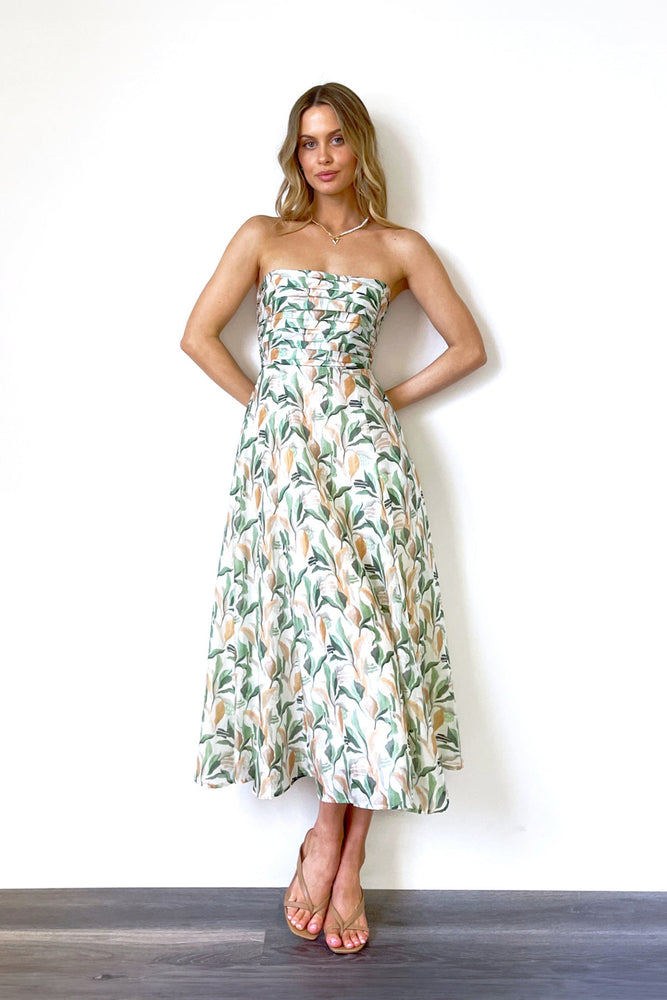
                  
                    Breezy Dress | Green Floral Print
                  
                