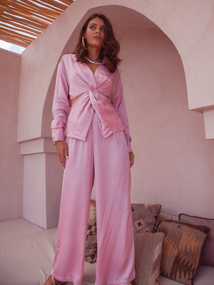 
                  
                    Carmella Silk Pant | Dusty Pink
                  
                